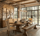 Aspen 82" Birch Wood Rustic Dining Bench - World Interiors