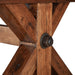 Aspen Birch Wood 100-144" Extension Table in Earth Finish - World Interiors