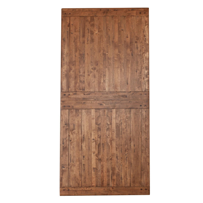 Aspen Birch Wood 100-144" Extension Table in Earth Finish - World Interiors