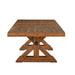Aspen Birch Wood 100-144" Extension Table in Earth Finish - World Interiors