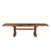 Aspen Birch Wood 100-144" Extension Table in Earth Finish - World Interiors