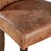 Avery Dining Chair in Tan Leather with Natural Legs - World Interiors
