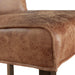 Avery Dining Chair in Tan Leather with Natural Legs - World Interiors