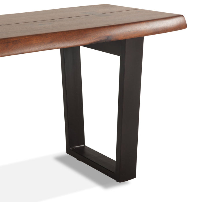 Belfrie 6 - Piece Live Edge Dining Set (72" Table + 4 Chairs + Bench) - World Interiors