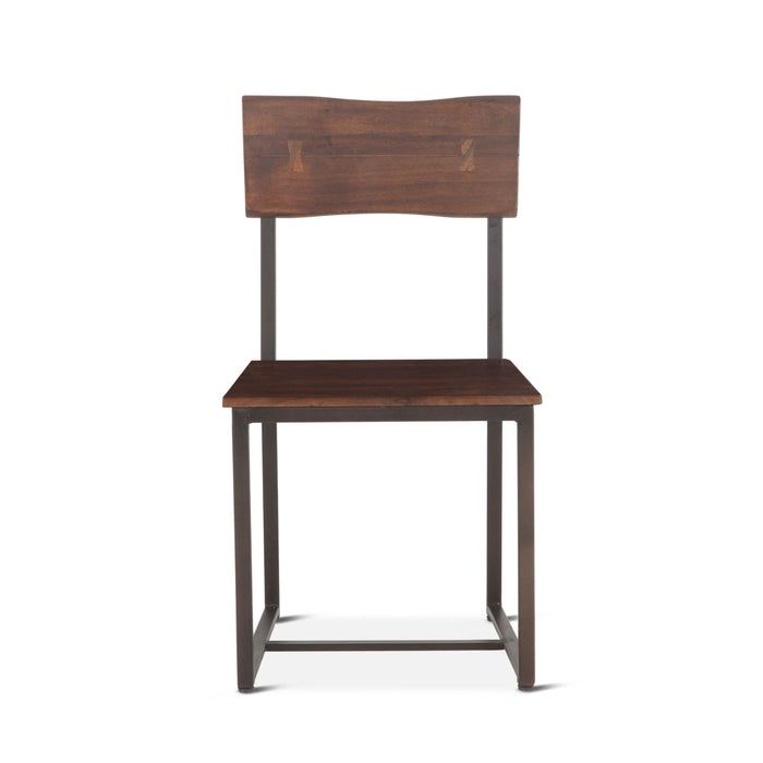 Belfrie 6 - Piece Live Edge Dining Set (72" Table + 4 Chairs + Bench) - World Interiors