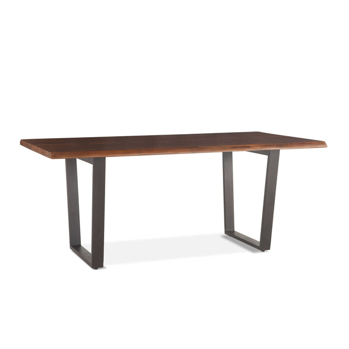 Belfrie 6 - Piece Live Edge Dining Set (72" Table + 4 Chairs + Bench) - World Interiors