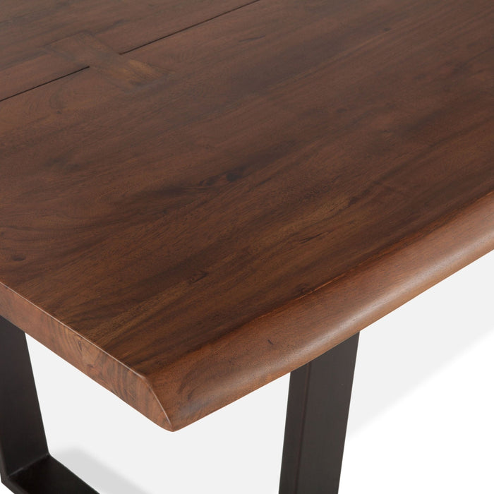 Belfrie 6 - Piece Live Edge Dining Set (72" Table + 4 Chairs + Bench) - World Interiors