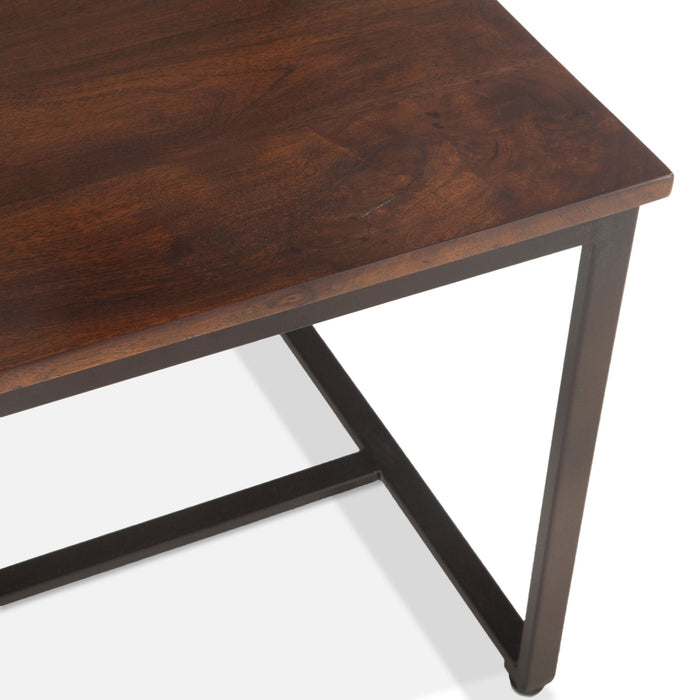 Belfrie 6 - Piece Live Edge Dining Set (72" Table + 4 Chairs + Bench) - World Interiors