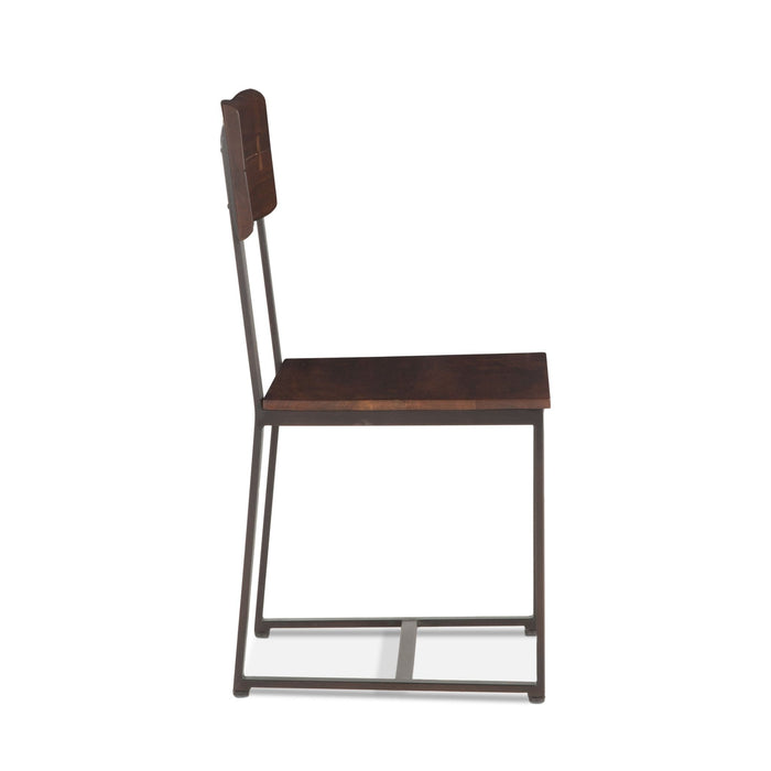Belfrie 6 - Piece Live Edge Dining Set (72" Table + 4 Chairs + Bench) - World Interiors