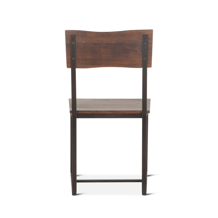 Belfrie 6 - Piece Live Edge Dining Set (72" Table + 4 Chairs + Bench) - World Interiors