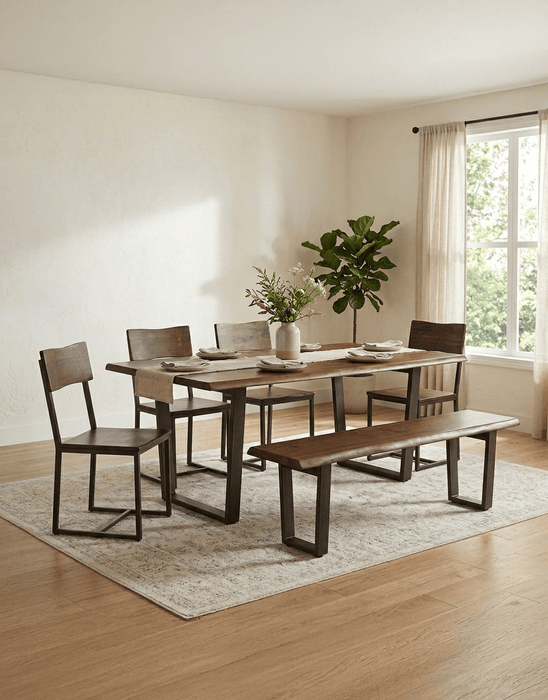 Belfrie 72" Acacia Wood Dining Table - World Interiors