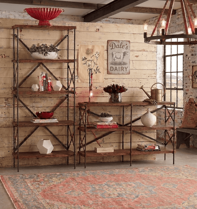 Blayne 78-Inch Tall Live Edge Bookshelf - World Interiors