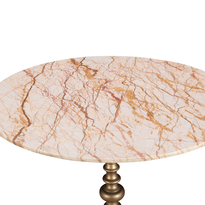 Bordeaux 36" Retro Marble Bistro Table - World Interiors