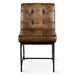 Brisbane 19" Stockton Leather Dining Chair in Antique Whiskey - World Interiors