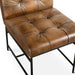 Brisbane 19" Stockton Leather Dining Chair in Antique Whiskey - World Interiors