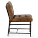 Brisbane 19" Stockton Leather Dining Chair in Antique Whiskey - World Interiors