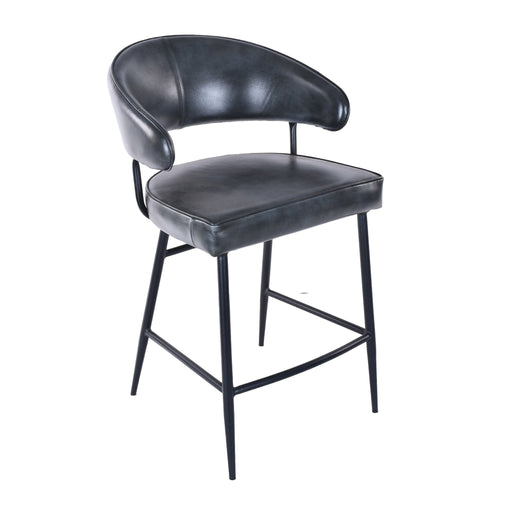Brisbane Dover 22" Counter Chair in Weathered Black - World Interiors