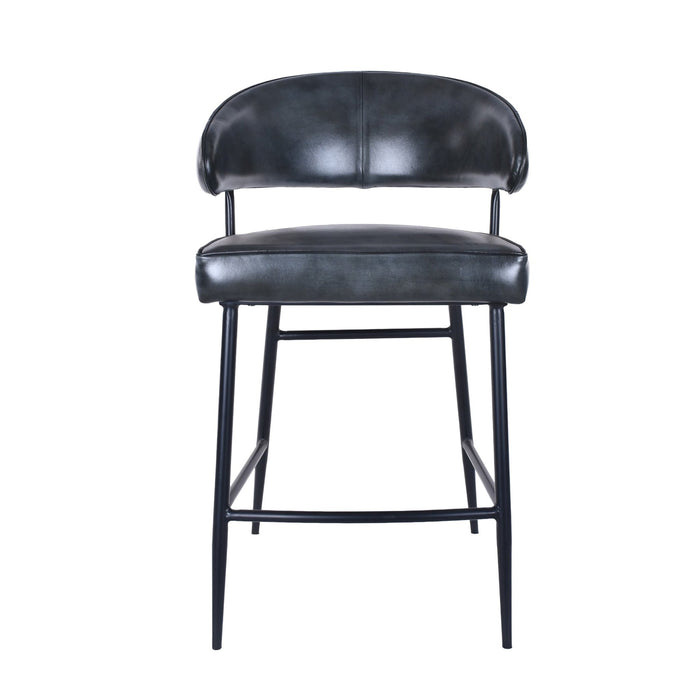 Brisbane Dover 22" Counter Chair in Weathered Black - World Interiors