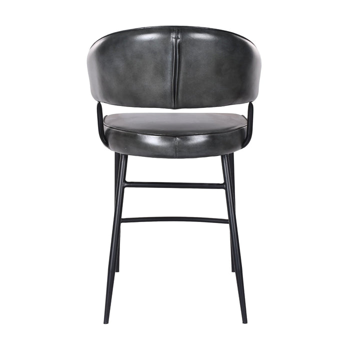 Brisbane Dover 22" Counter Chair in Weathered Black - World Interiors