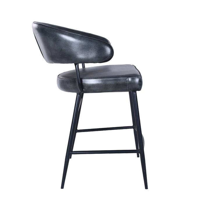 Brisbane Dover 22" Counter Chair in Weathered Black - World Interiors