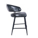 Brisbane Dover 22" Counter Chair in Weathered Black - World Interiors