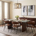 Brisbane Halstead Dining Chair in Chestnut Leather - World Interiors