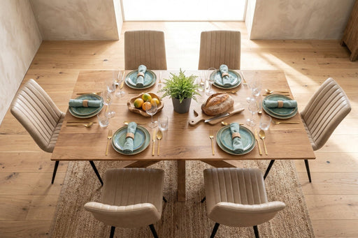 Stockholm 78" Weathered Acacia Wood Dining Table - World Interiors