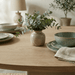 Calabasas 54" Modern Round Dining Table in Natural White - World Interiors
