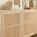 Calabasas 64" Modern Sideboard in Natural White - World Interiors