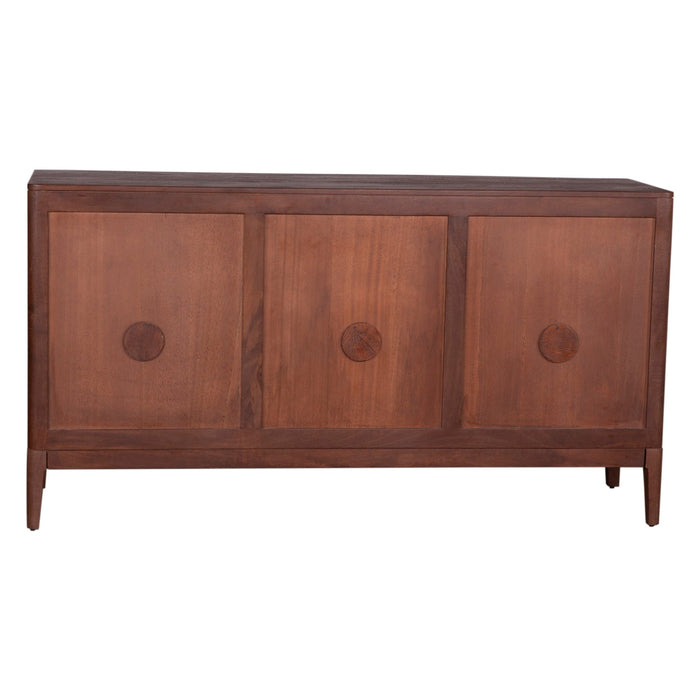 Calabasas 64" Modern Sideboard in Toffee Nut - World Interiors