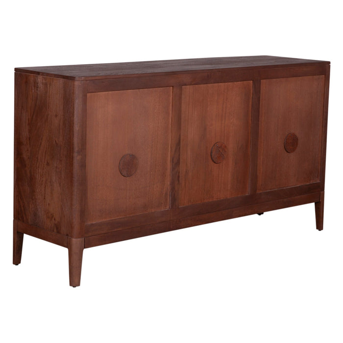 Calabasas 64" Modern Sideboard in Toffee Nut - World Interiors