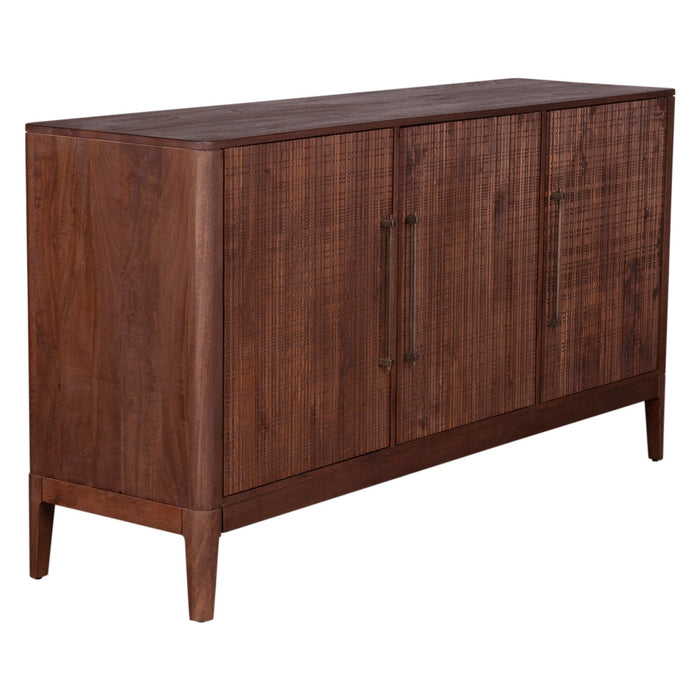 Calabasas 64" Modern Sideboard in Toffee Nut - World Interiors