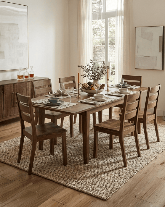 Calabasas 72 - 95" Extension Dining Table in Toffee Nut - World Interiors