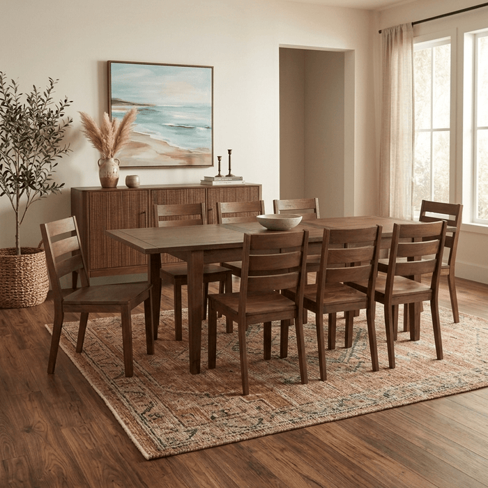 Calabasas 72-95" Extension Dining Table in Toffee Nut - World Interiors