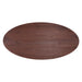 Calabasas 86" Modern Oval Dining Table in Toffee Nut - World Interiors