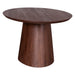 Calabasas 86" Modern Oval Dining Table in Toffee Nut - World Interiors