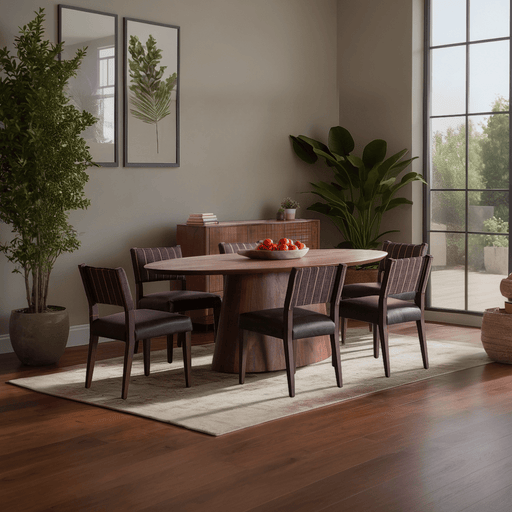 Calabasas 86" Modern Oval Dining Table in Toffee Nut - World Interiors