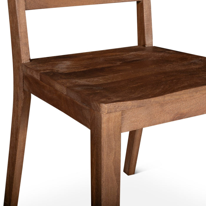 Calabasas Ladder Back Dining Chair in Toffee Nut - World Interiors