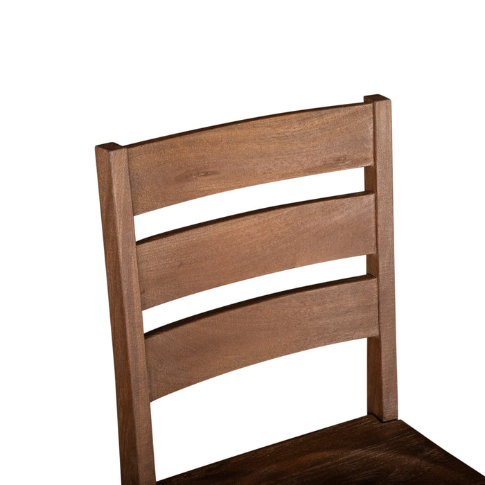 Calabasas Ladder Back Dining Chair in Toffee Nut - World Interiors