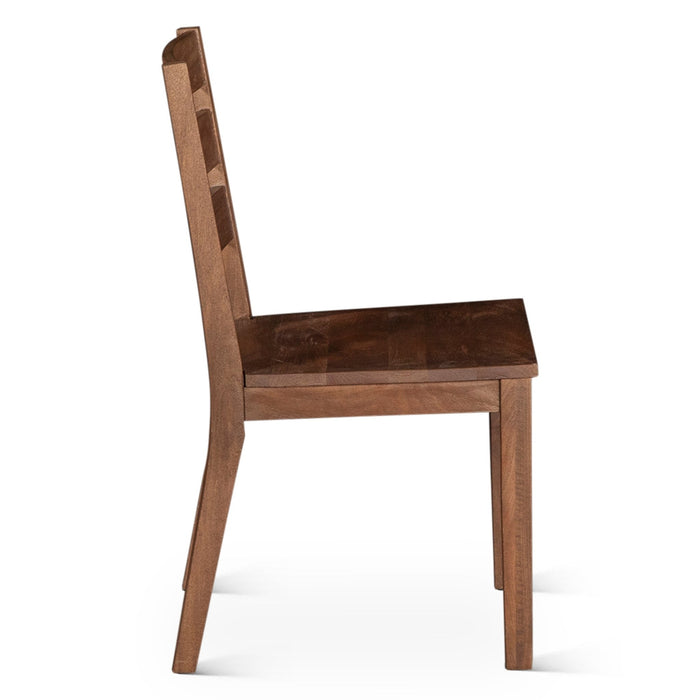 Calabasas Ladder Back Dining Chair in Toffee Nut - World Interiors