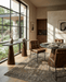 Caldera Lava Marble Console Table with Dark Oak Base - World Interiors
