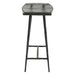 Calloway 17" Rustic Side Table with Glass Top - World Interiors