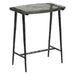 Calloway 17" Rustic Side Table with Glass Top - World Interiors