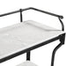 Calloway 50" White Marble Industrial Console Table - World Interiors