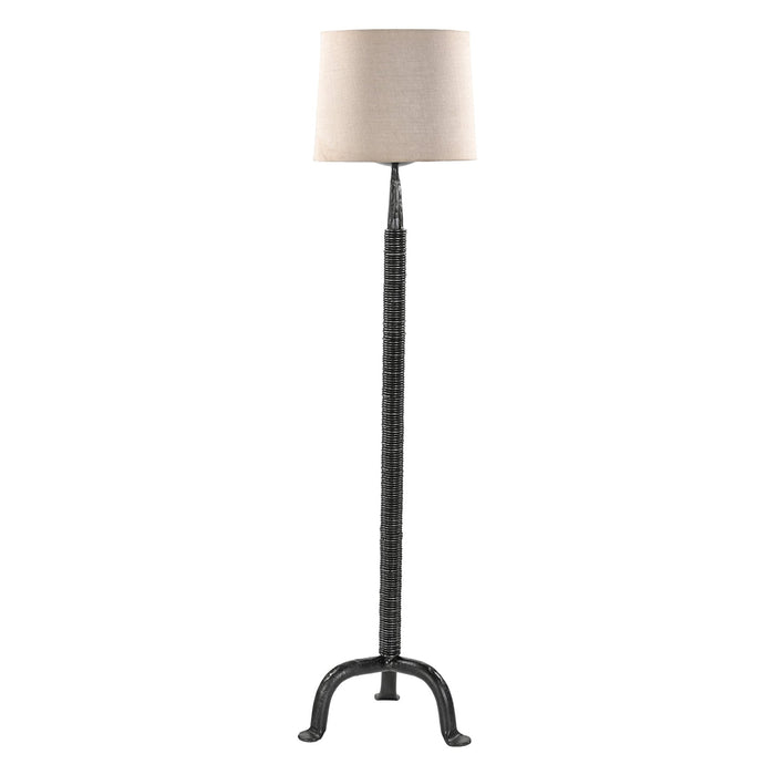 Calloway 55" Rustic Iron Floor Lamp - World Interiors
