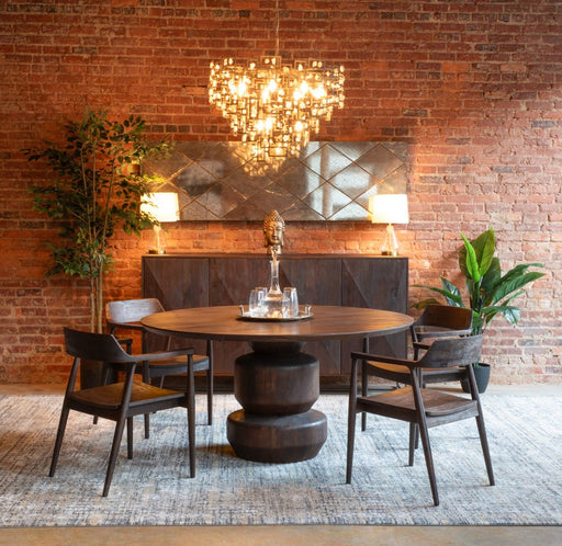 Oxford 60" Round Dining Table in Walnut - World Interiors