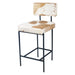 Charleston 18" Counter Chair in Brown Hair on Hide - World Interiors