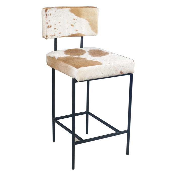 Charleston 18" Counter Chair in Brown Hair on Hide - World Interiors