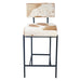 Charleston 18" Counter Chair in Brown Hair on Hide - World Interiors