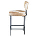 Charleston 18" Counter Chair in Brown Hair on Hide - World Interiors